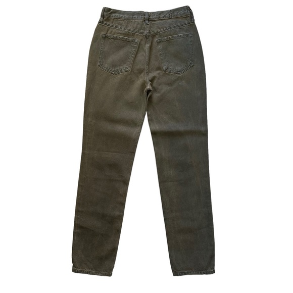 FREE PEOPLE Distressed Straight Leg Denim Jeans Brown Size 28 NWOT - Picture 5 of 10